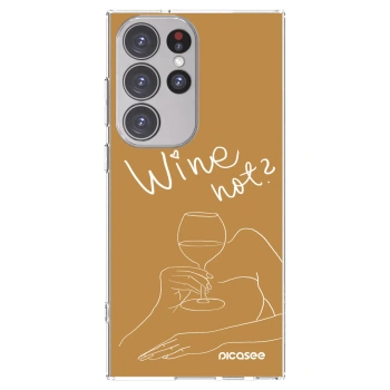 Picasee Samsung Galaxy S23 Ultra 5G Hülle - Transparentes Silikon - Wine not