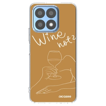 Picasee Honor X8a Hülle - Transparentes Silikon - Wine not
