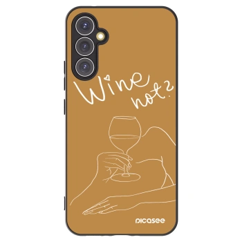 Picasee Samsung Galaxy A34 5G A346B Hülle - Schwarzes Silikon - Wine not