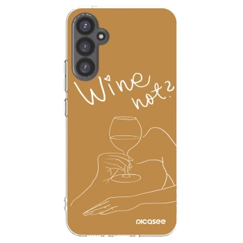 Picasee Samsung Galaxy A34 5G A346B Hülle - Transparentes Silikon - Wine not