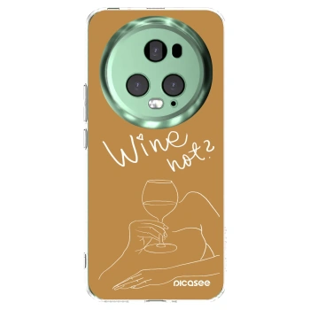 Picasee Honor Magic5 Pro Hülle - Transparentes Silikon - Wine not