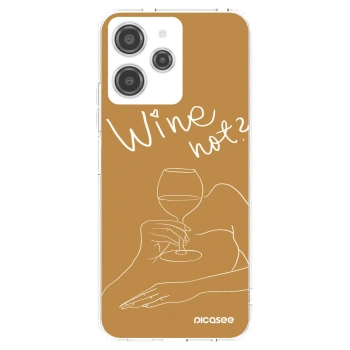 Picasee Xiaomi Redmi 12 4G Hülle - Transparentes Silikon - Wine not
