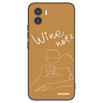 Picasee Xiaomi Redmi A2 Hülle - Schwarzes Silikon - Wine not