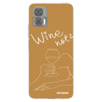 Picasee Motorola Edge 30 Neo Hülle - Transparentes Silikon - Wine not