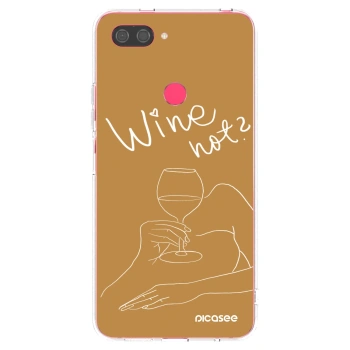 Picasee Xiaomi Mi 8 Lite Hülle - Transparentes Silikon - Wine not