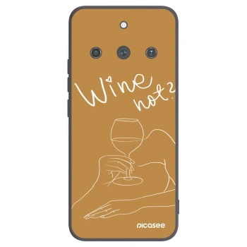 Picasee Realme 11 Pro+ Hülle - Schwarzes Silikon - Wine not