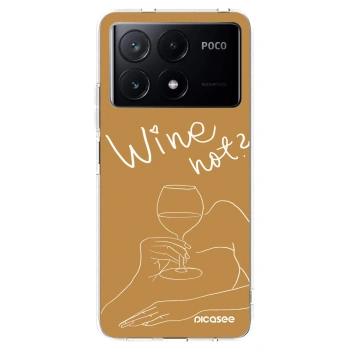 Picasee Xiaomi Poco X6 Pro Hülle - Transparentes Silikon - Wine not