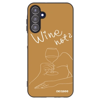 Picasee Samsung Galaxy A15 A156B 5G Hülle - Schwarzes Silikon - Wine not