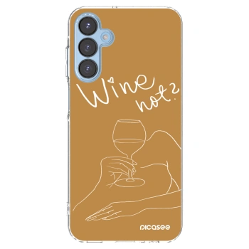 Picasee Samsung Galaxy A15 A156B 5G Hülle - Transparentes Silikon - Wine not