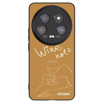 Picasee Xiaomi 14 Ultra Hülle - Schwarzes Silikon - Wine not