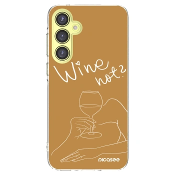 Picasee Samsung Galaxy A35 5G A356B Hülle - Transparentes Silikon - Wine not