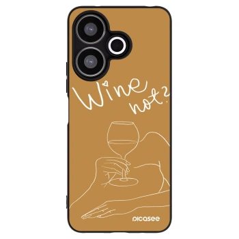 Picasee Xiaomi Redmi 13 4G Hülle - Schwarzes Silikon - Wine not