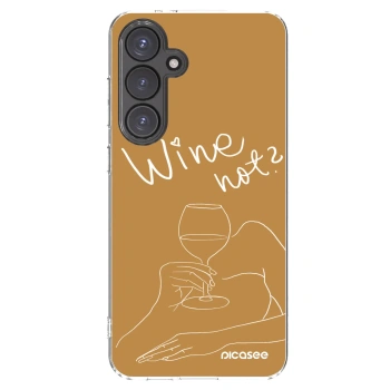 Picasee Samsung Galaxy S24 FE S721B Hülle - Transparentes Silikon - Wine not