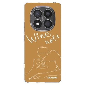 Picasee Xiaomi Redmi Note 14 Pro+ 5G Hülle - Transparentes Silikon - Wine not