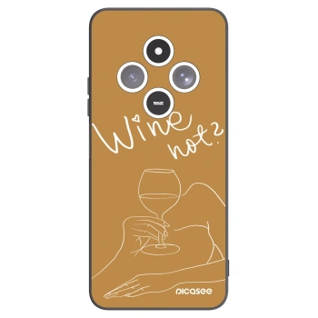 Picasee Xiaomi Redmi 14C Hülle - Schwarzes Silikon - Wine not