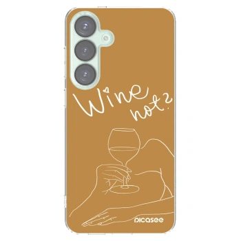 Picasee Samsung Galaxy S25+ 5G Hülle - Transparentes Silikon - Wine not