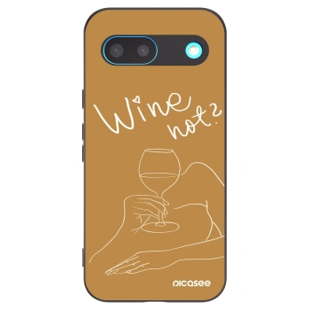 Picasee Google Pixel 8 Hülle - Schwarzes Silikon - Wine not