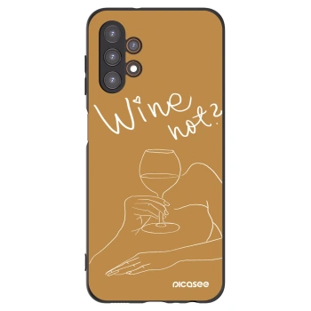 Picasee Samsung Galaxy A13 5G Hülle - Schwarzes Silikon - Wine not