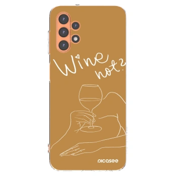 Picasee Samsung Galaxy A13 5G Hülle - Transparentes Silikon - Wine not