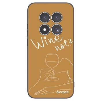 Picasee Xiaomi Redmi Note 15 Pro 4G Hülle - Schwarzes Silikon - Wine not