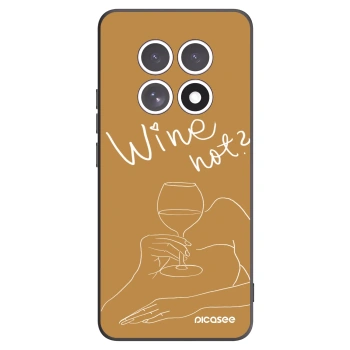 Picasee Xiaomi Redmi Note 15 Hülle - Schwarzes Silikon - Wine not