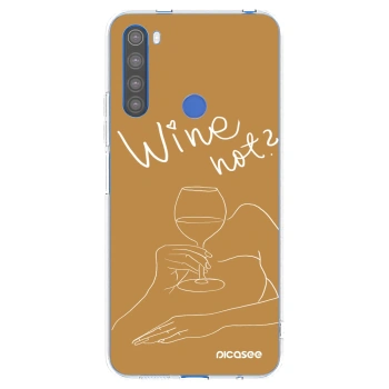 Picasee Xiaomi Redmi Note 8T Hülle - Transparentes Silikon - Wine not