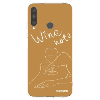 Picasee Huawei P40 Lite E Hülle - Transparentes Silikon - Wine not