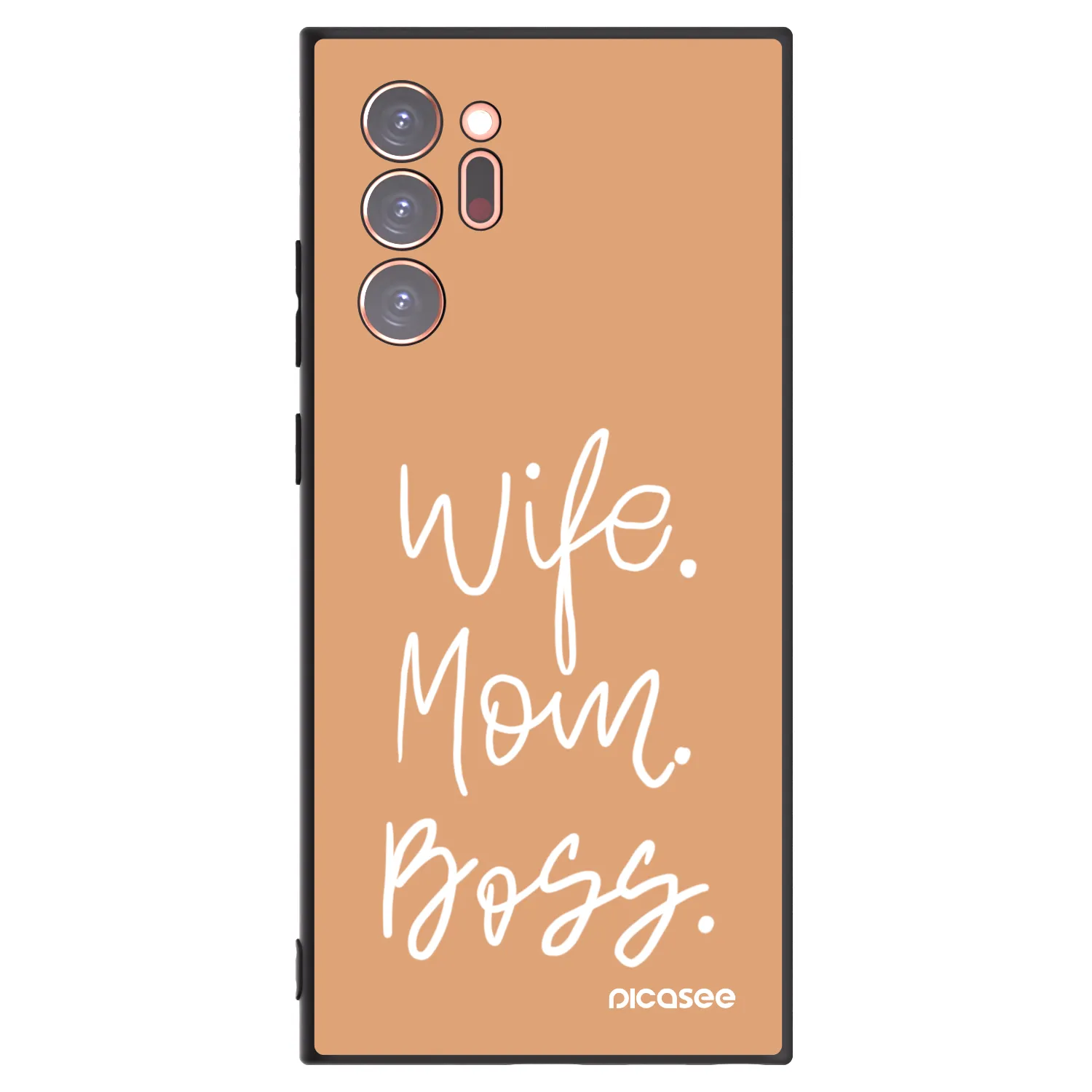 Picasee Samsung Galaxy Note 20 Ultra Hülle - Schwarzes Silikon - Boss Mama