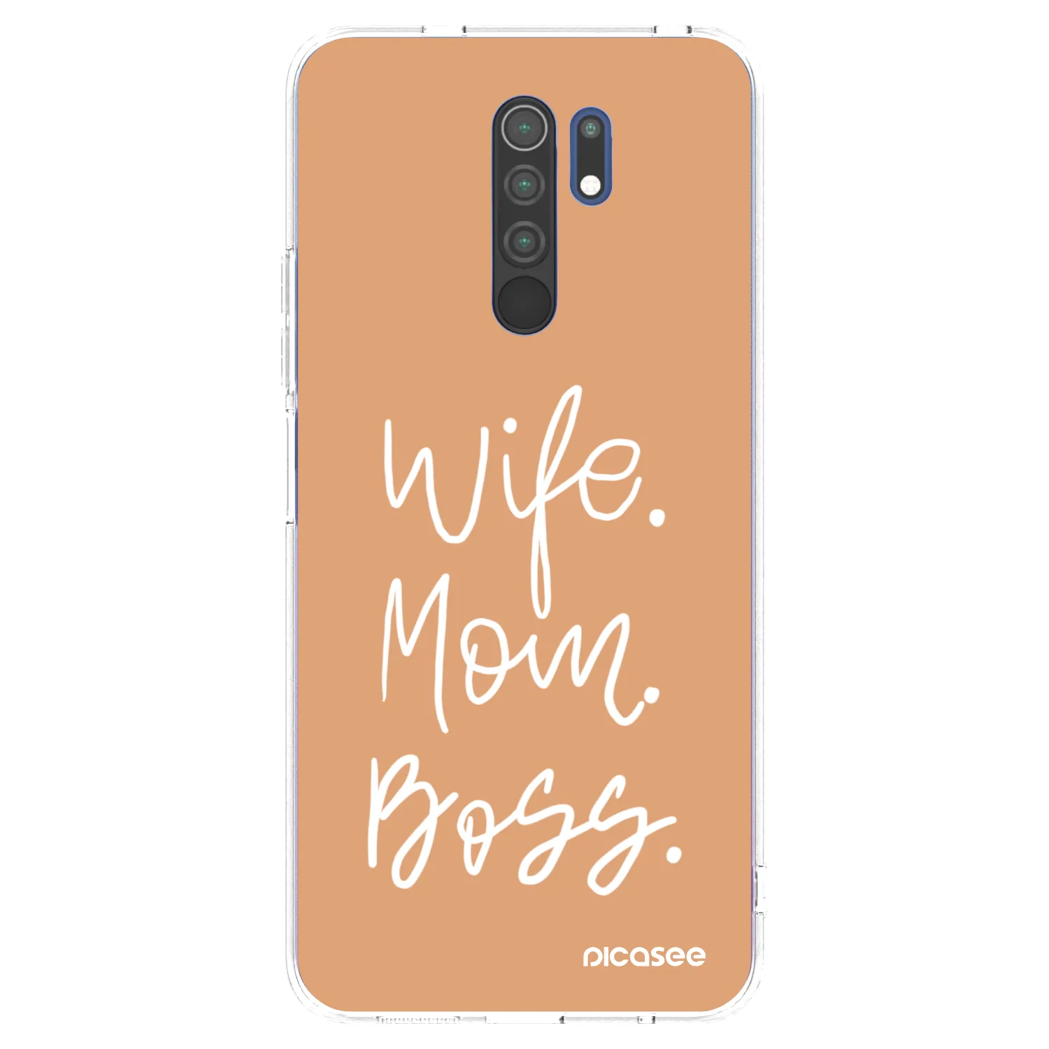 Picasee Xiaomi Redmi 9 Hülle - Transparentes Silikon - Boss Mama