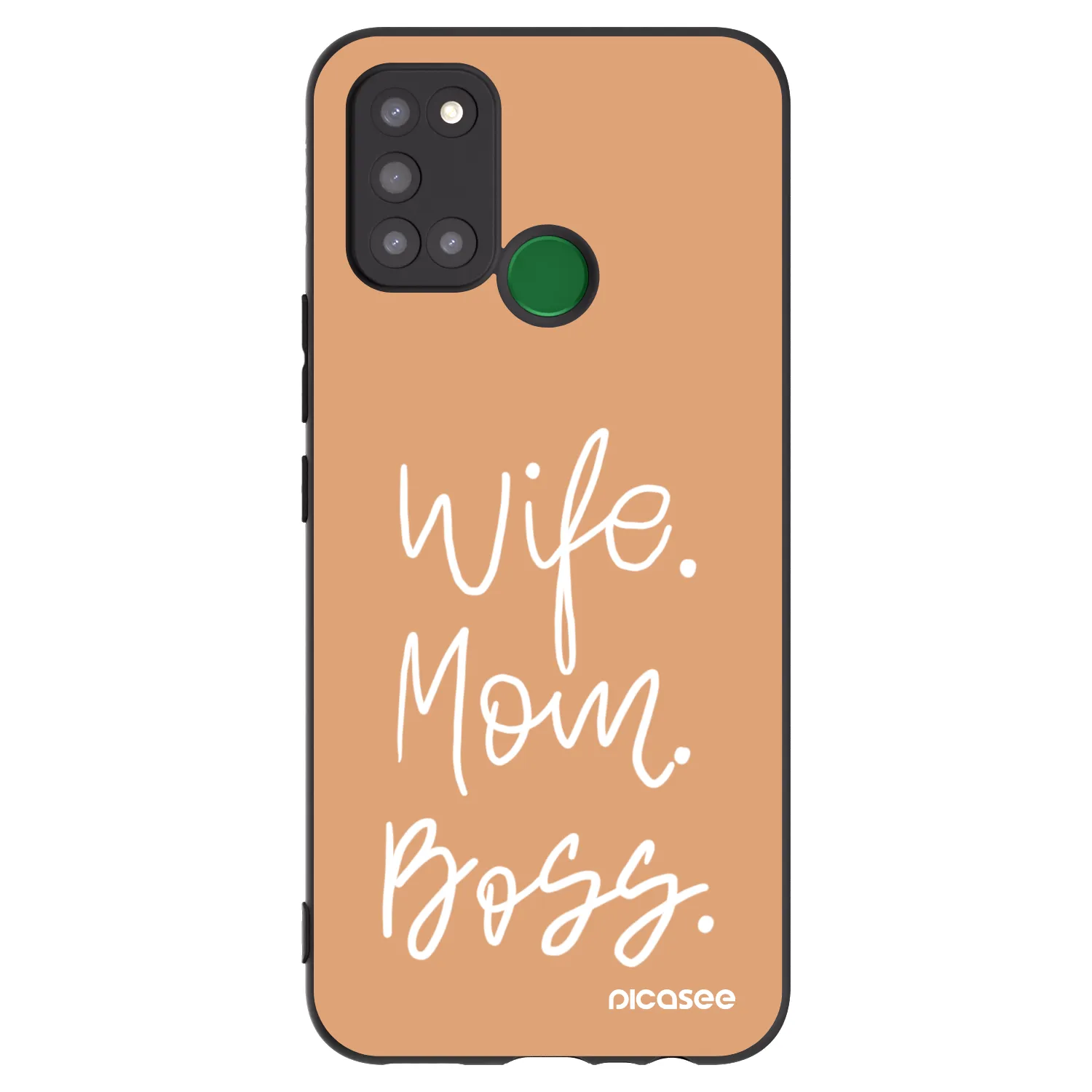 Picasee Realme 7i Hülle - Schwarzes Silikon - Boss Mama