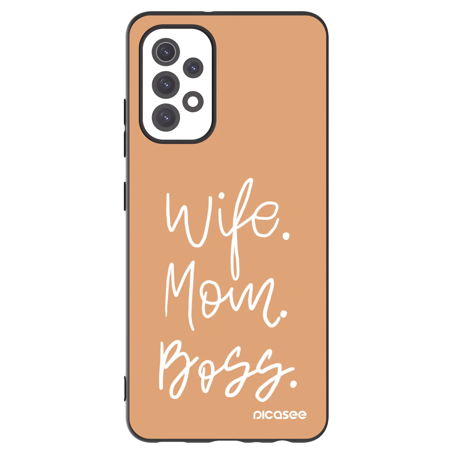Picasee Samsung Galaxy A32 5G A326B Hülle - Schwarzes Silikon - Boss Mama