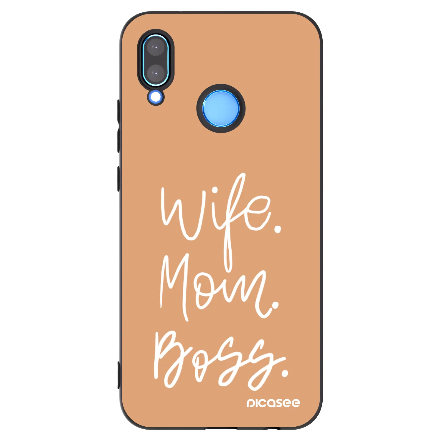 Picasee Huawei P20 Lite Hülle - Schwarzes Silikon - Boss Mama