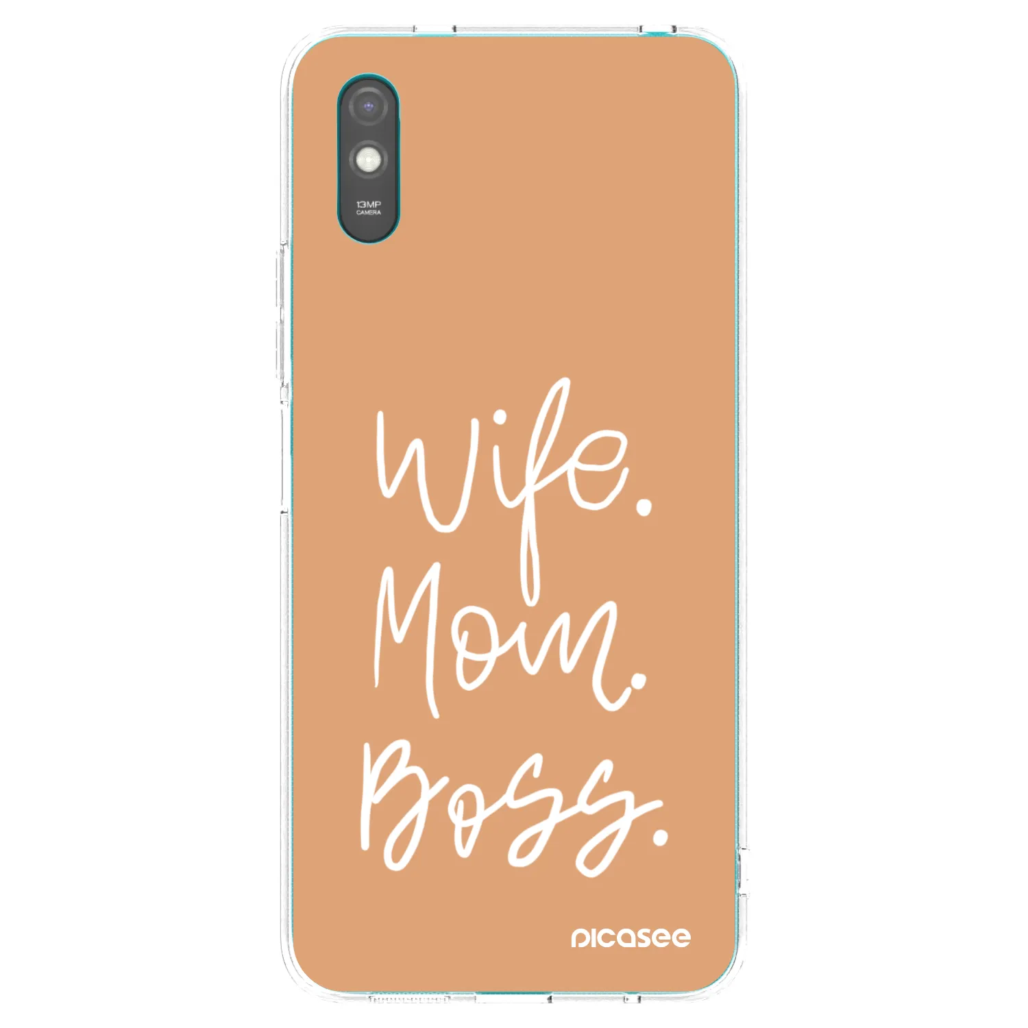 Picasee Xiaomi Redmi 9AT Hülle - Transparentes Silikon - Boss Mama