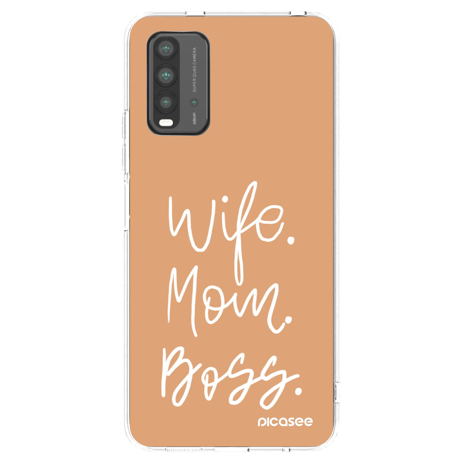 Picasee Xiaomi Redmi 9T Hülle - Schwarzes Silikon - Boss Mama
