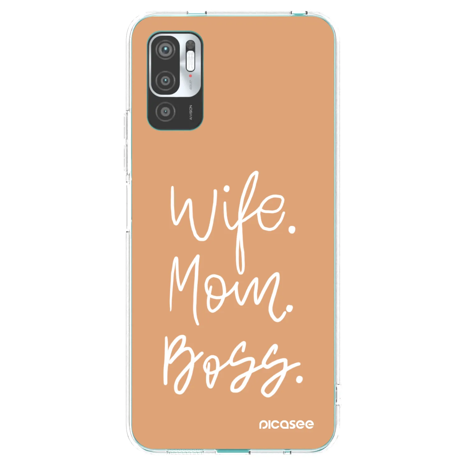 Picasee Xiaomi Redmi Note 10 5G Hülle - Transparentes Silikon - Boss Mama