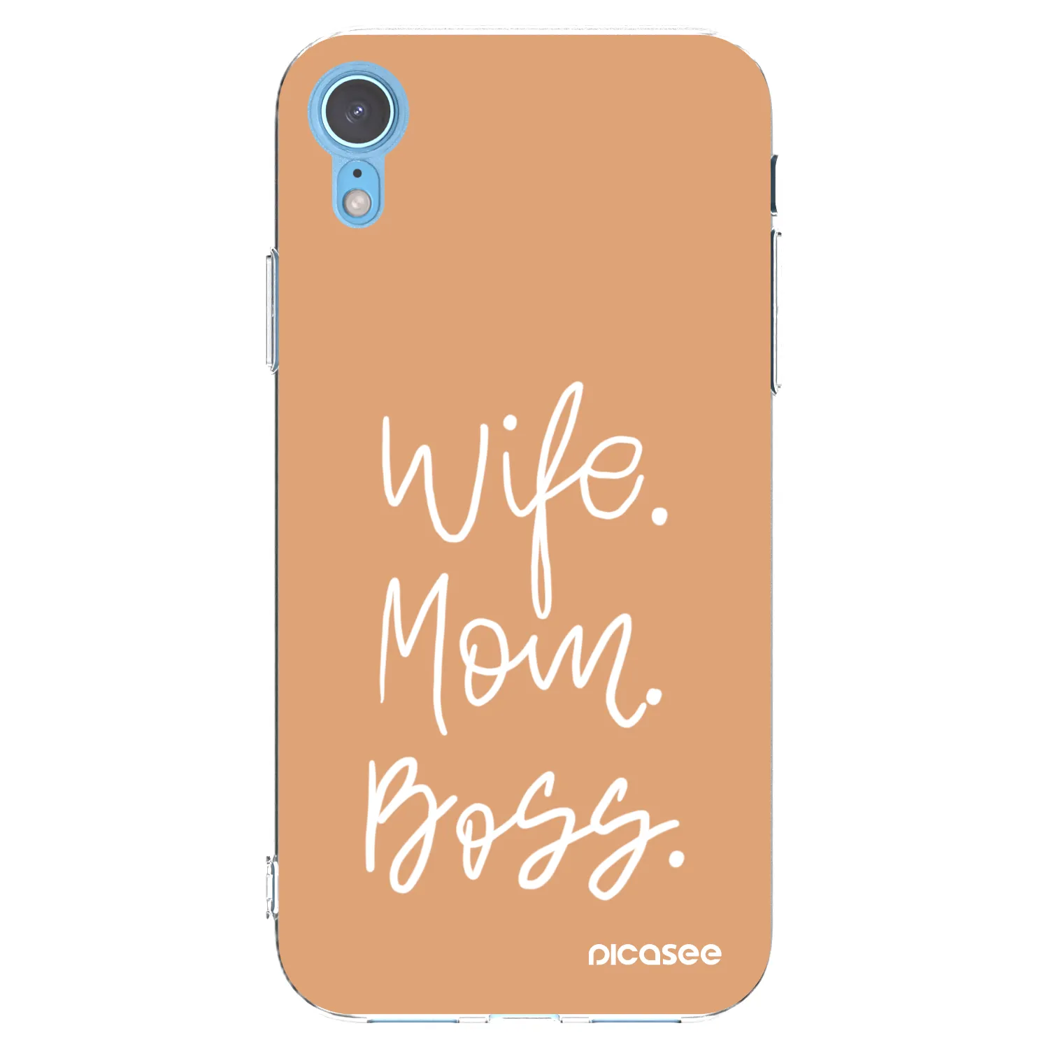 Picasee Apple iPhone XR Hülle - Transparentes Silikon - Boss Mama