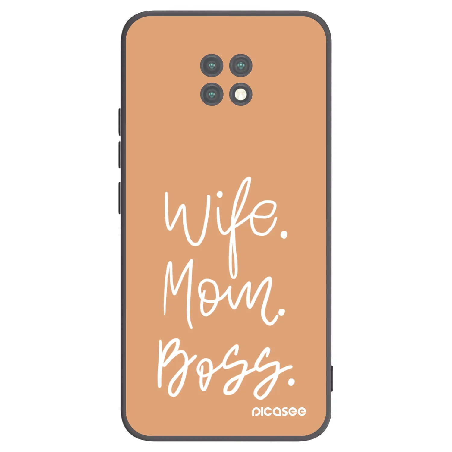Picasee Xiaomi Redmi Note 9T Hülle - Schwarzes Silikon - Boss Mama