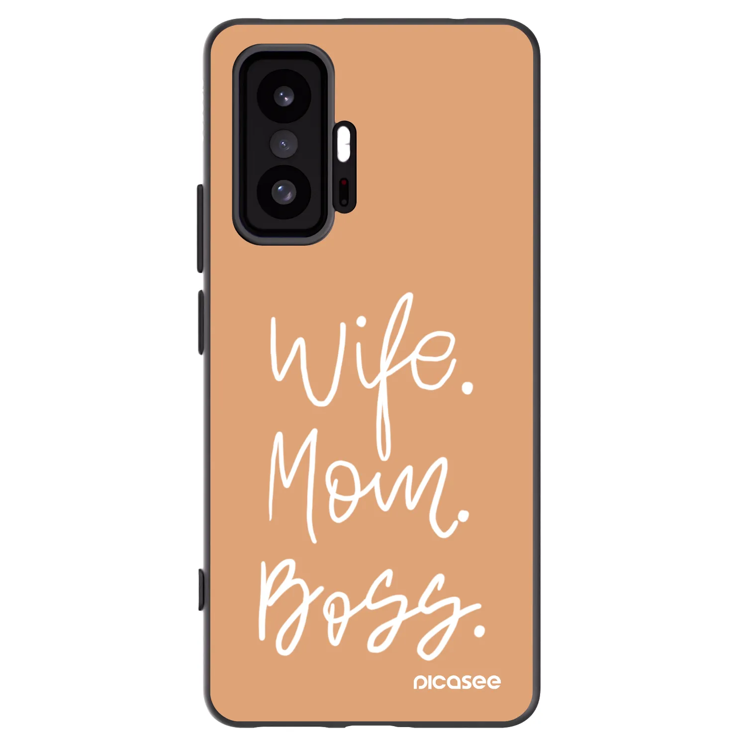 Picasee Xiaomi 11T Hülle - Schwarzes Silikon - Boss Mama