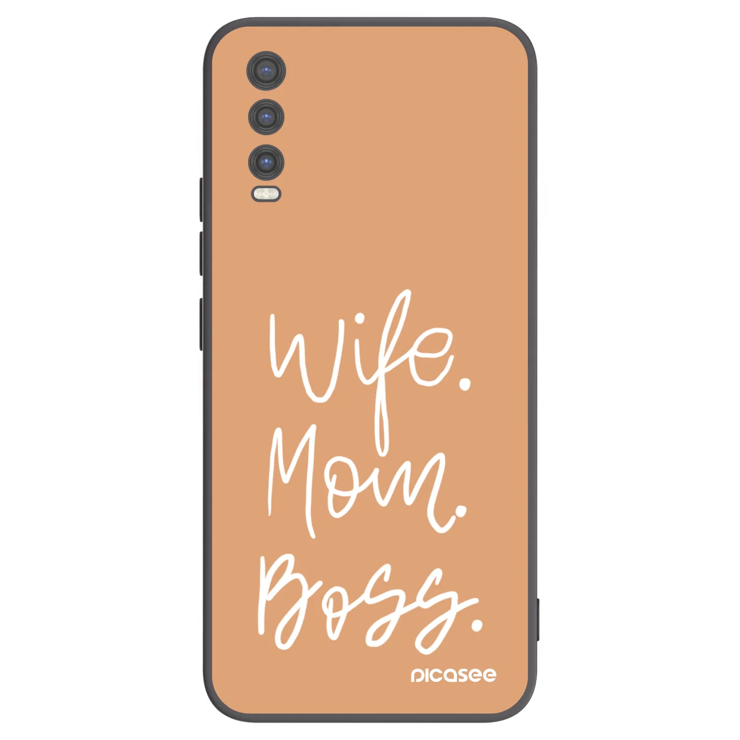 Picasee Vivo Y20s Hülle - Schwarzes Silikon - Boss Mama