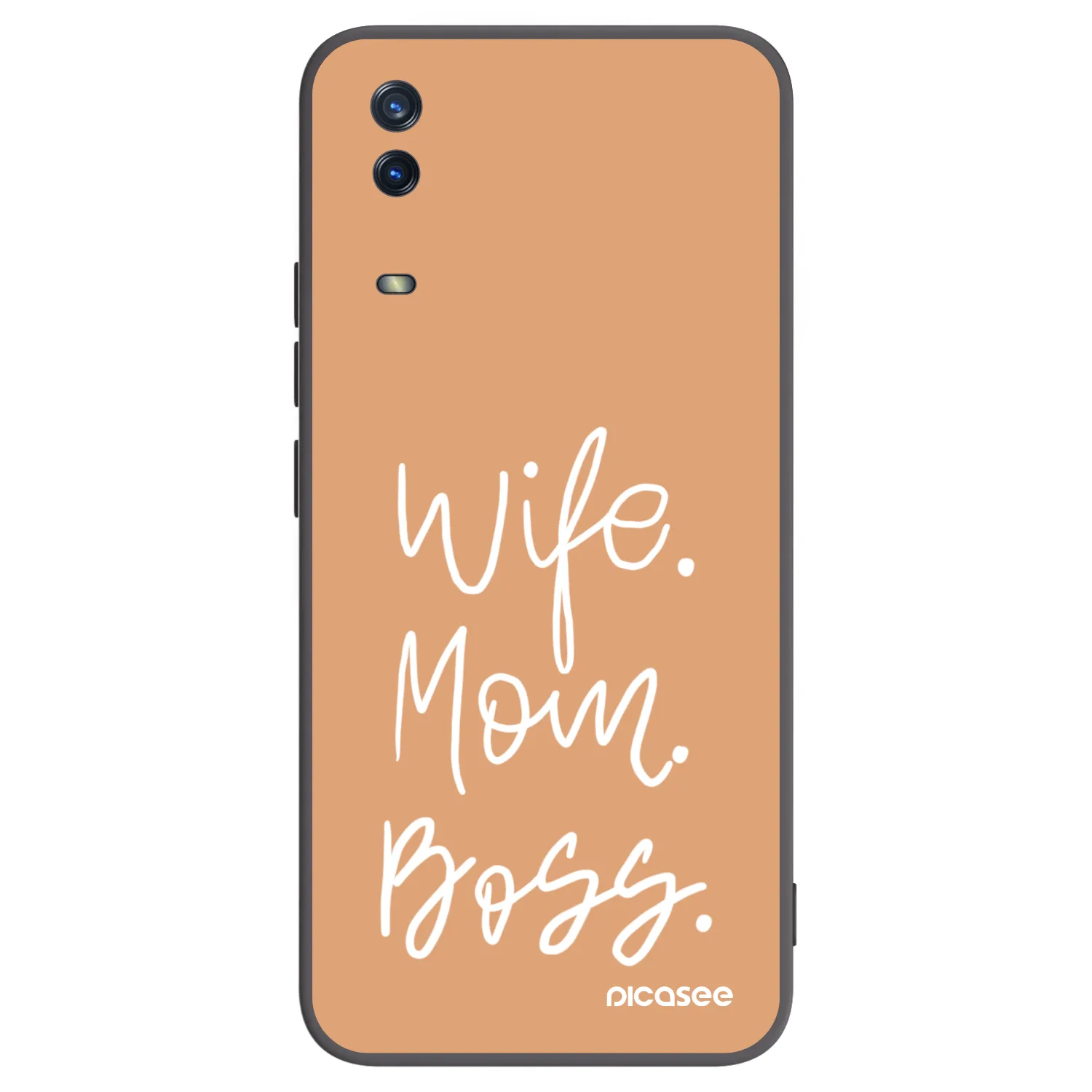 Picasee Vivo Y11s Hülle - Schwarzes Silikon - Boss Mama