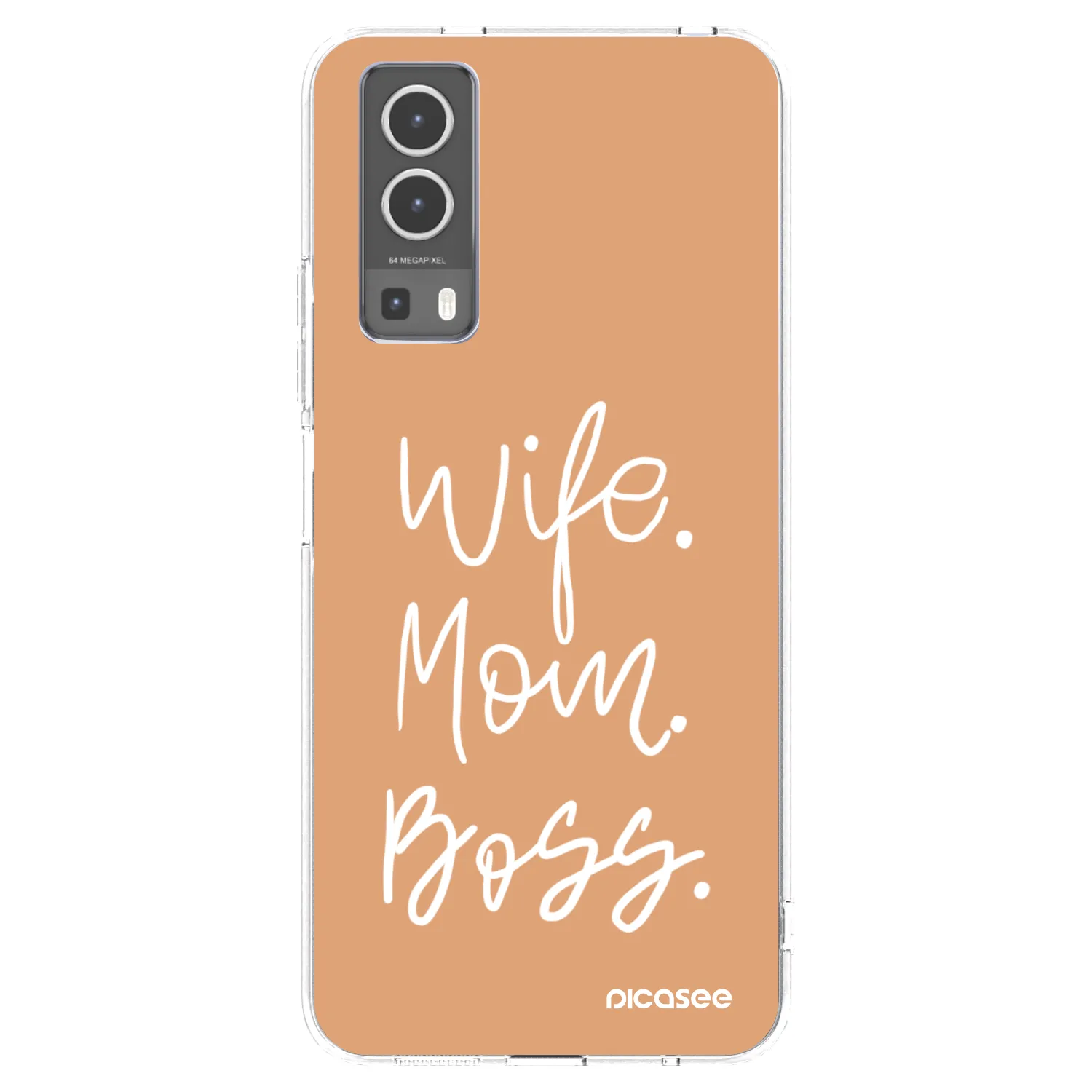 Picasee Vivo Y72 5G Hülle - Transparentes Silikon - Boss Mama