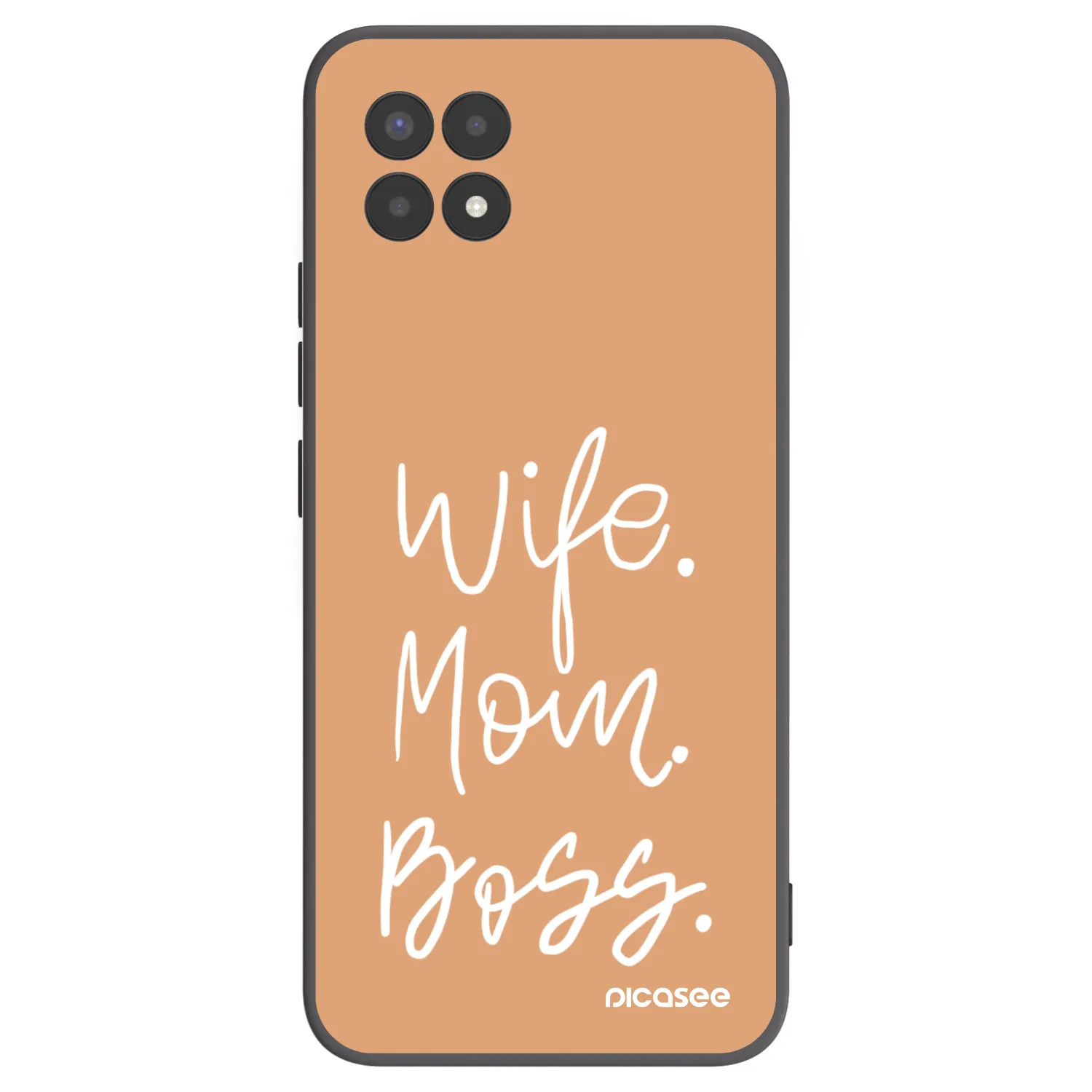Picasee Realme 8i Hülle - Schwarzes Silikon - Boss Mama