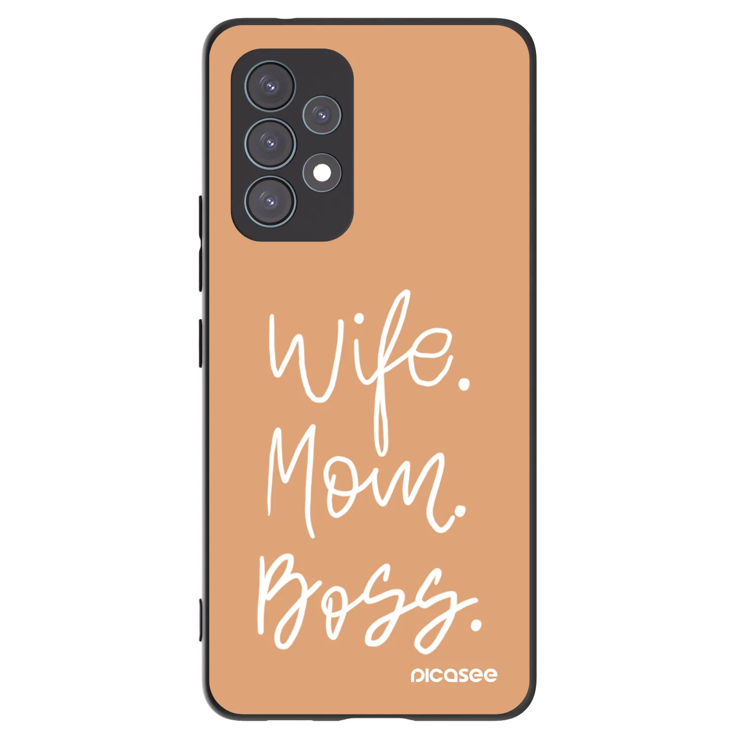 Picasee Samsung Galaxy A53 5G A536 Hülle - Schwarzes Silikon - Boss Mama