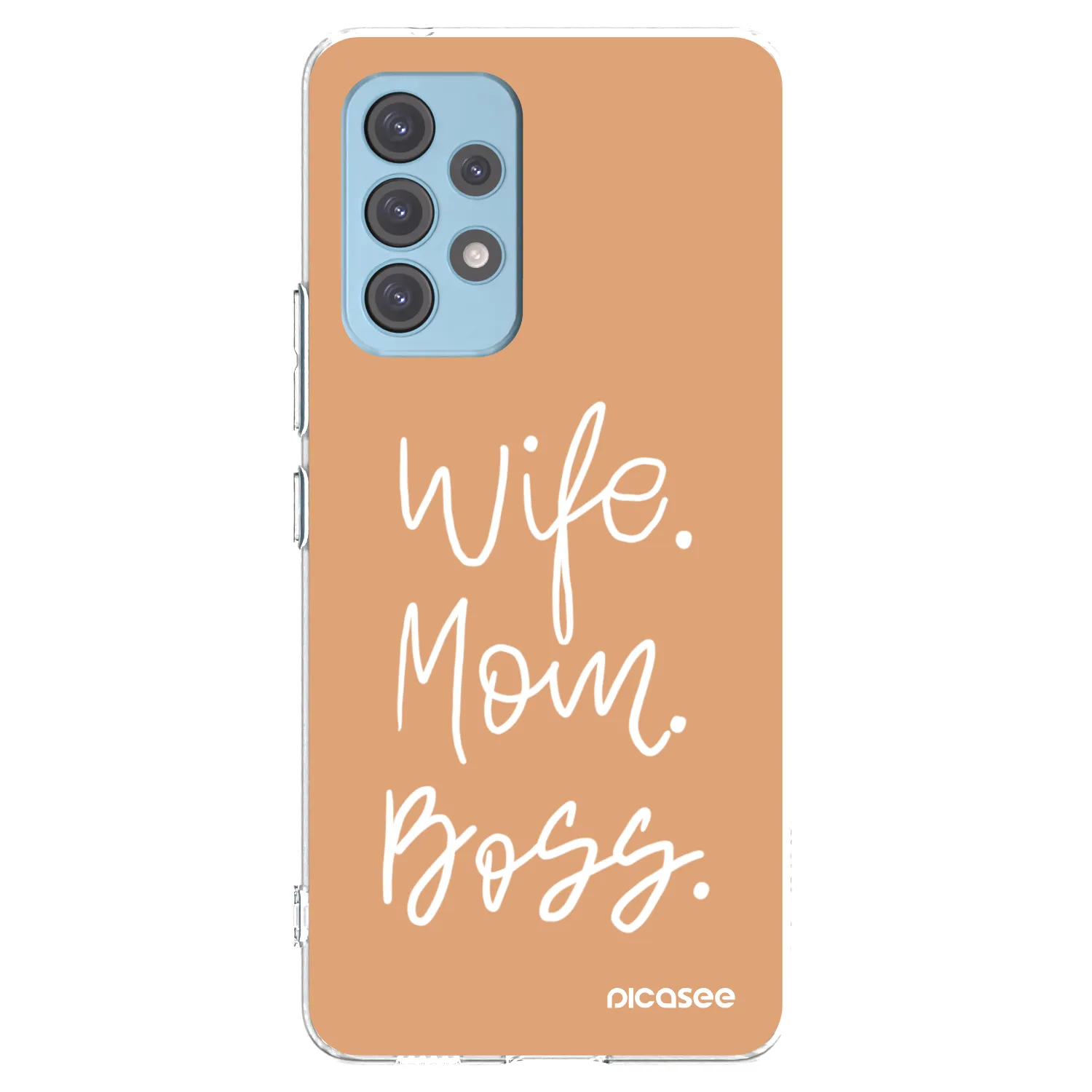Picasee Samsung Galaxy A53 5G A536 Hülle - Transparentes Silikon - Boss Mama
