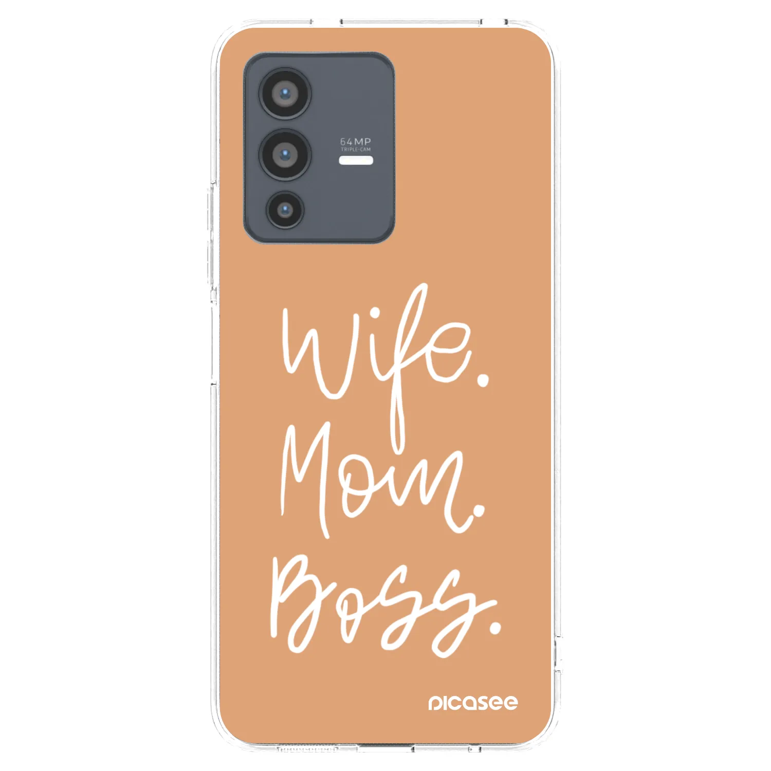Picasee Vivo V23 5G Hülle - Transparentes Silikon - Boss Mama