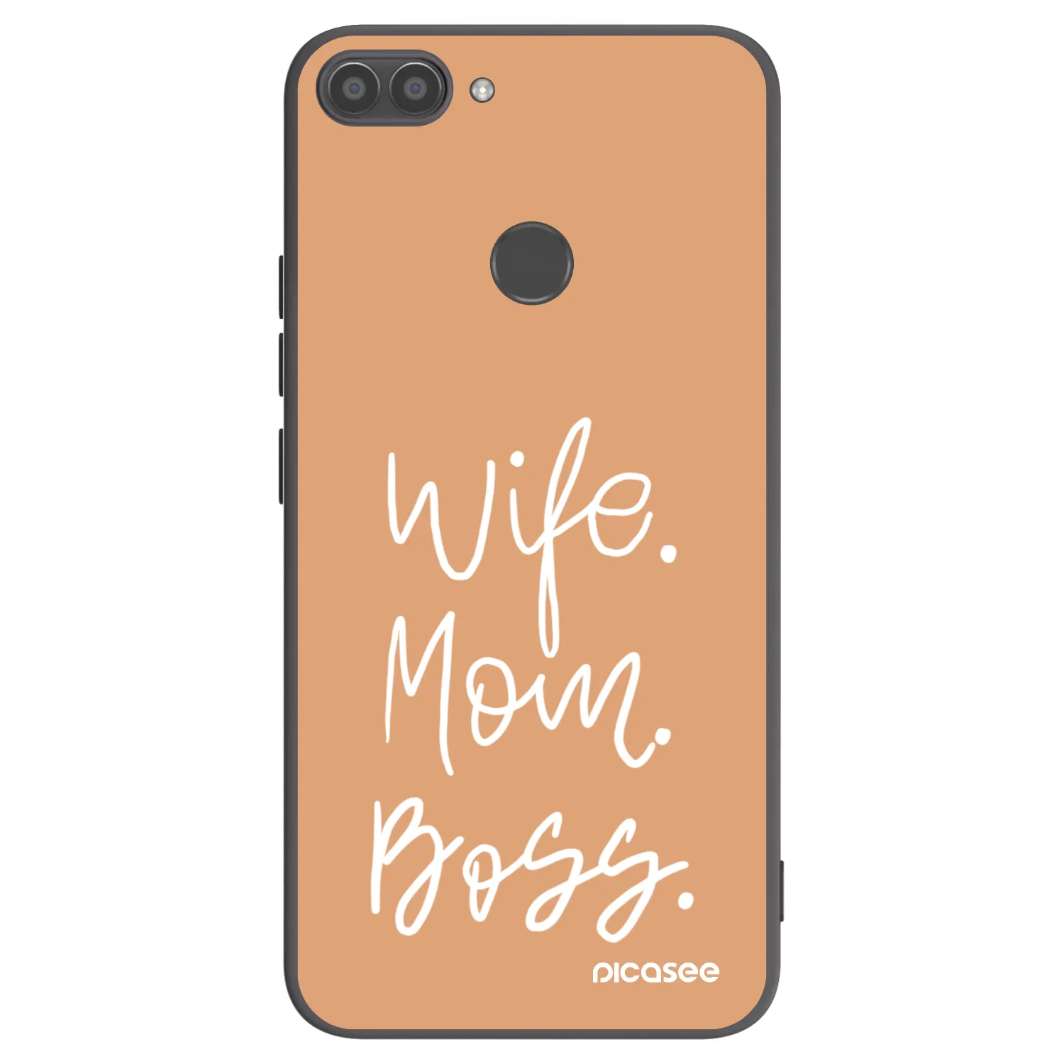Picasee Huawei P Smart Hülle - Schwarzes Silikon - Boss Mama