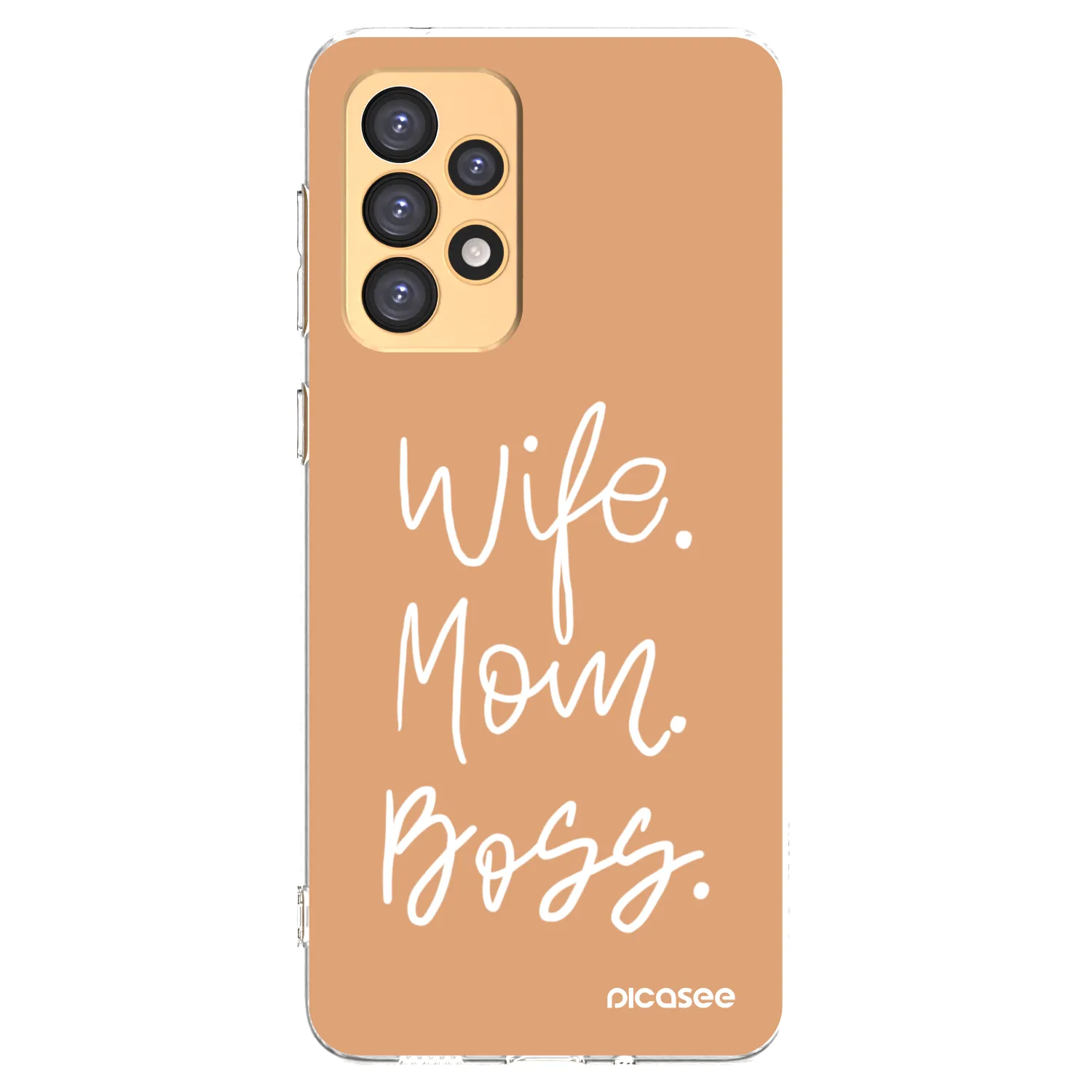 Picasee Samsung Galaxy A33 5G A336 Hülle - Transparentes Silikon - Boss Mama