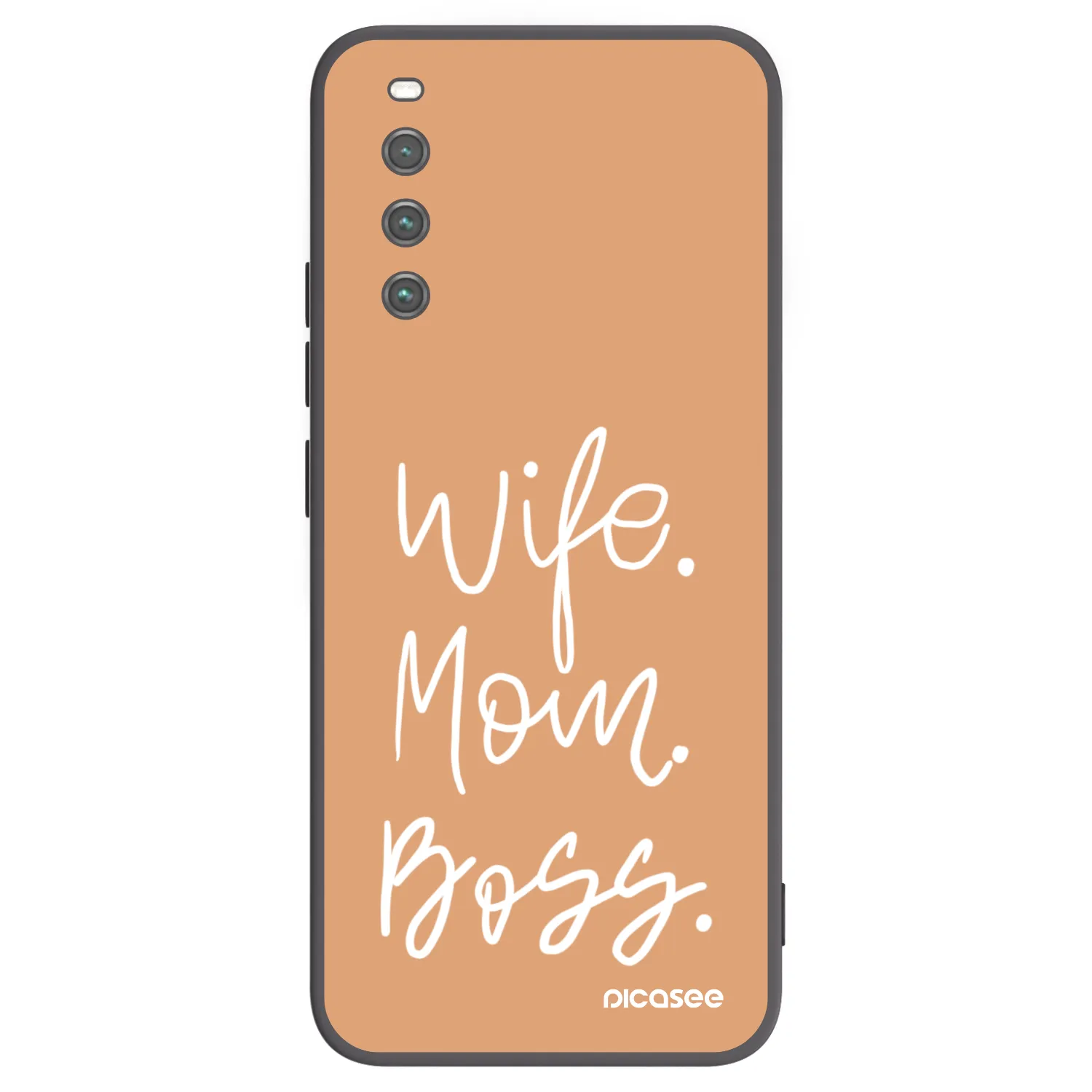 Picasee Sony Xperia 10 IV 5G Hülle - Schwarzes Silikon - Boss Mama