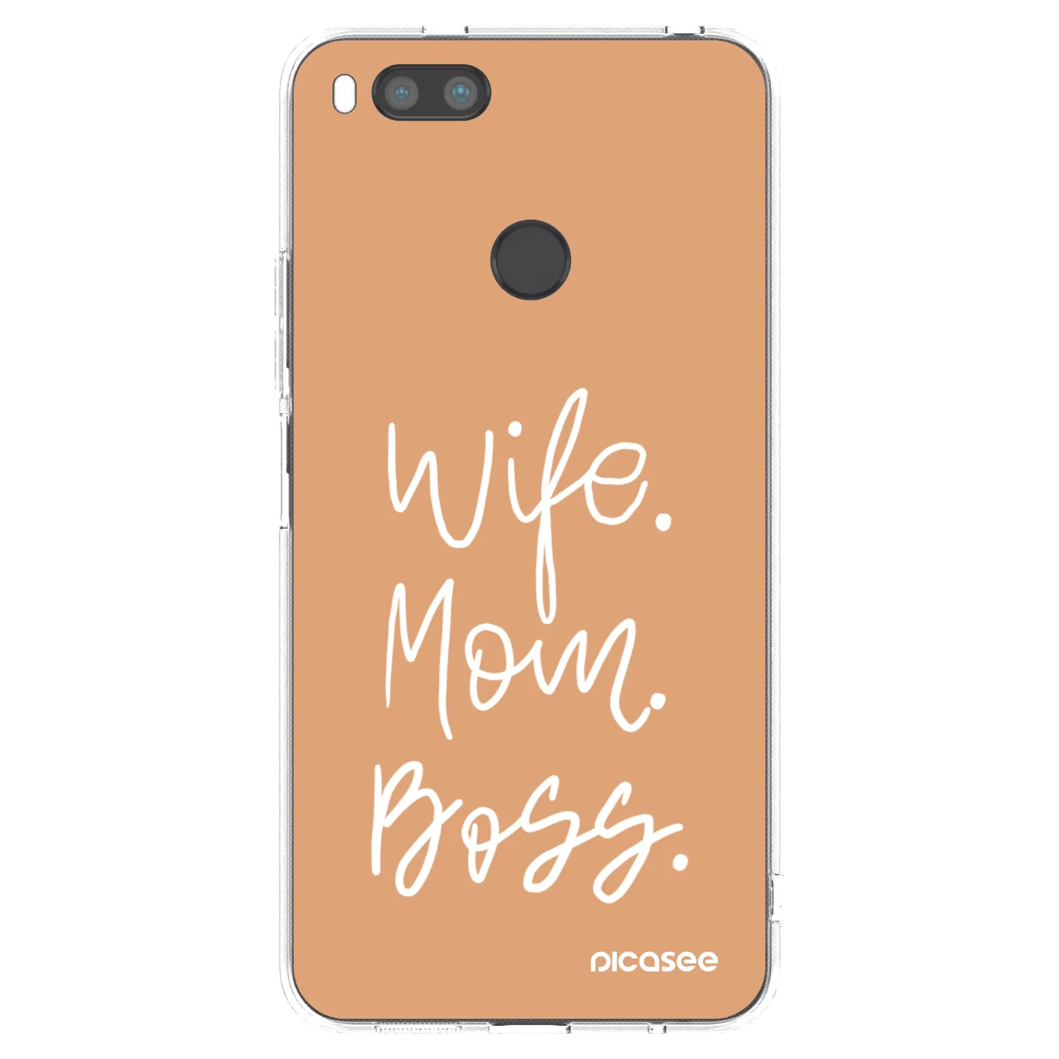 Picasee Xiaomi Redmi A1 Hülle - Transparentes Silikon - Boss Mama