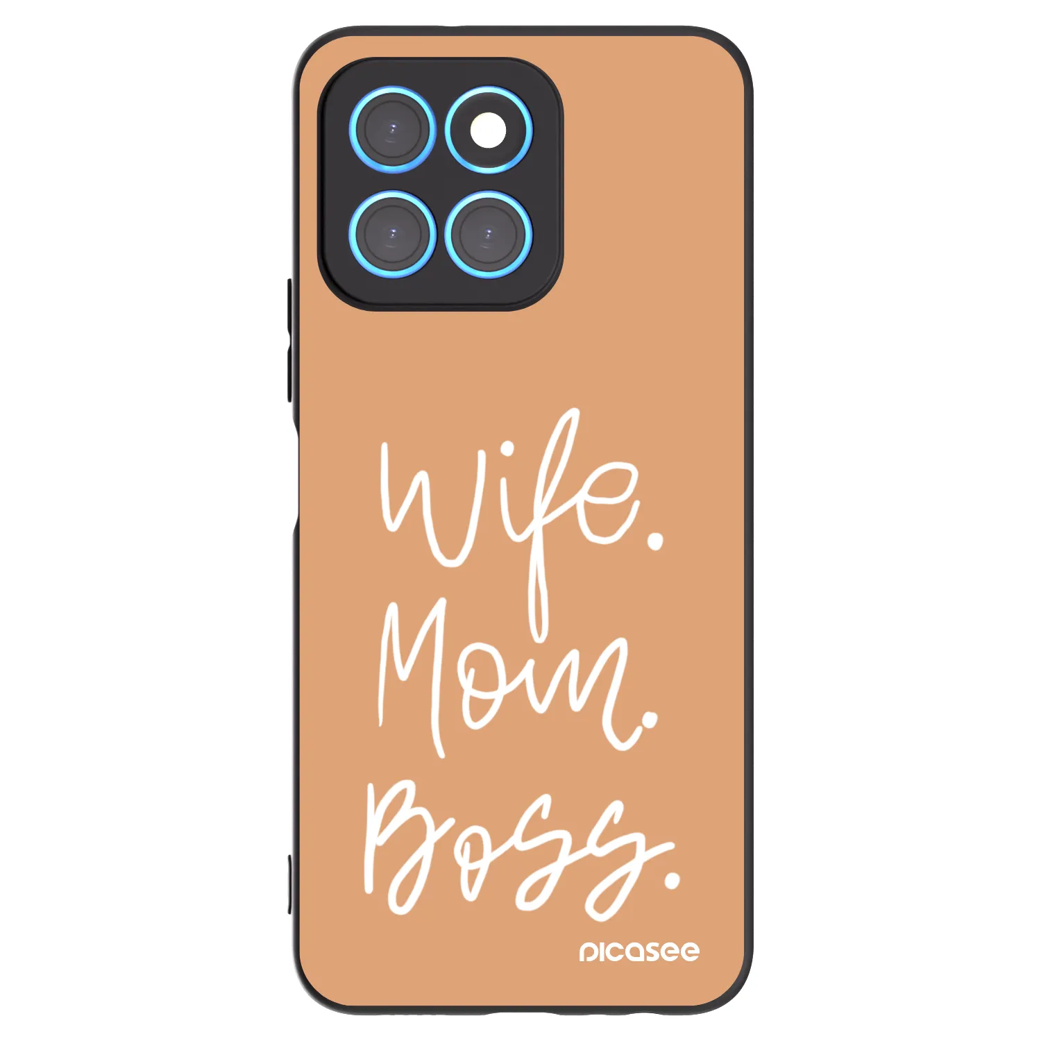 Picasee Honor X8 5G Hülle - Schwarzes Silikon - Boss Mama